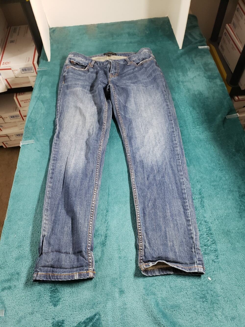 Banana Republic Jeans Size 4 Women Blue Pants Stretch Denim Mid Rise Boyfriend
